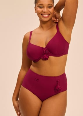 Haut de maillot de bain bonnets profonds 